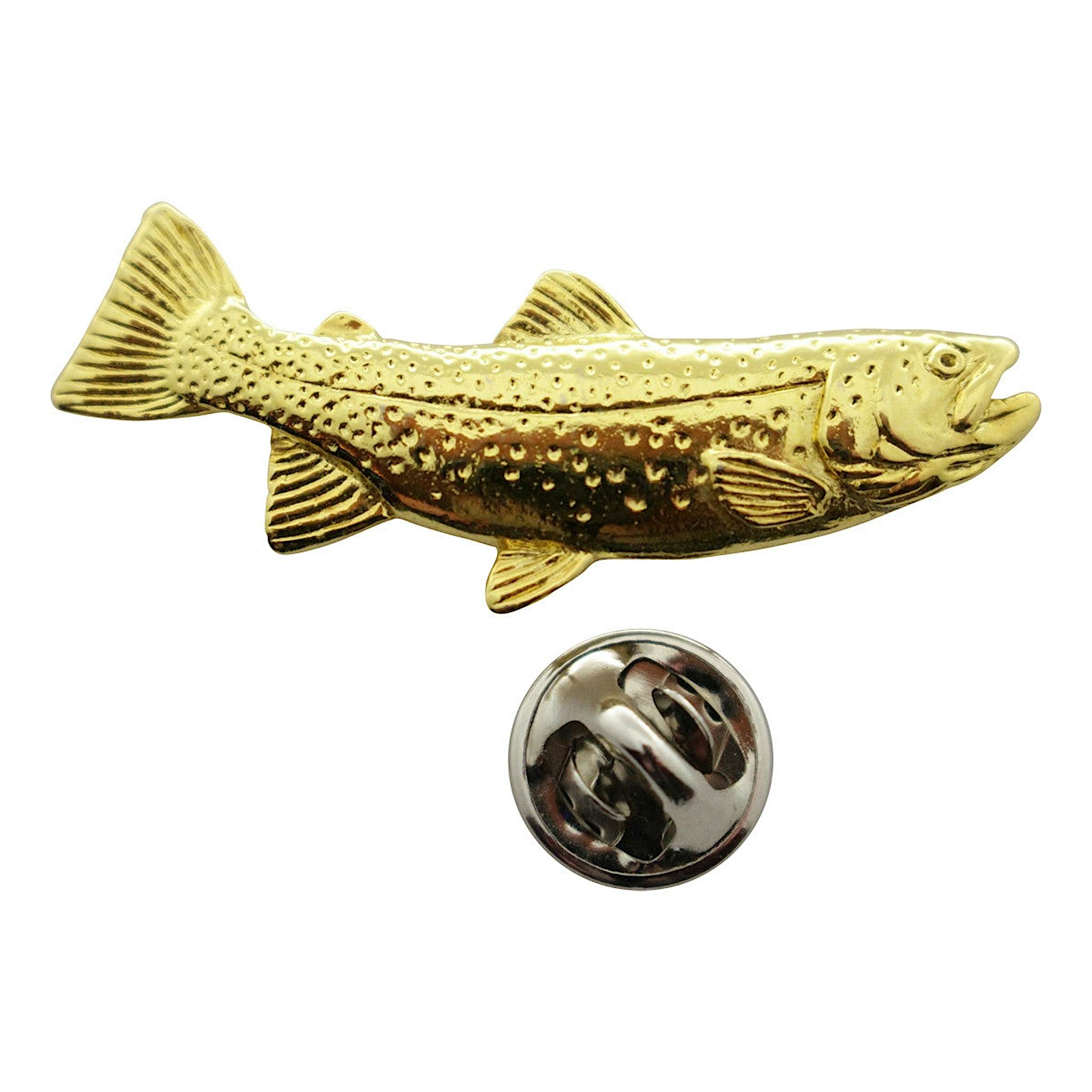 Cutthroat Trout Pin ~ 24K Gold ~ Lapel Pin ~ 24K Gold Lapel Pin ~ Sarah's Treats & Treasures