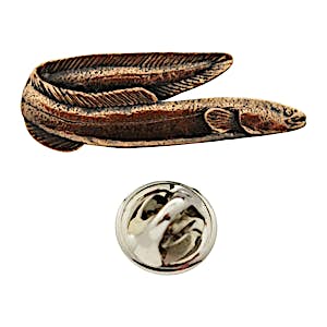 Eel Pin ~ Antiqued Copper ~ Lapel Pin ~ Sarah's Treats & Treasures