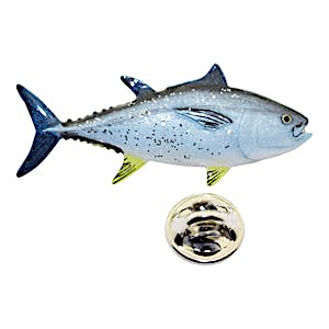 Bluefin Tuna Pin ~ Hand Painted ~ Lapel Pin ~ Sarah's Treats & Treasures