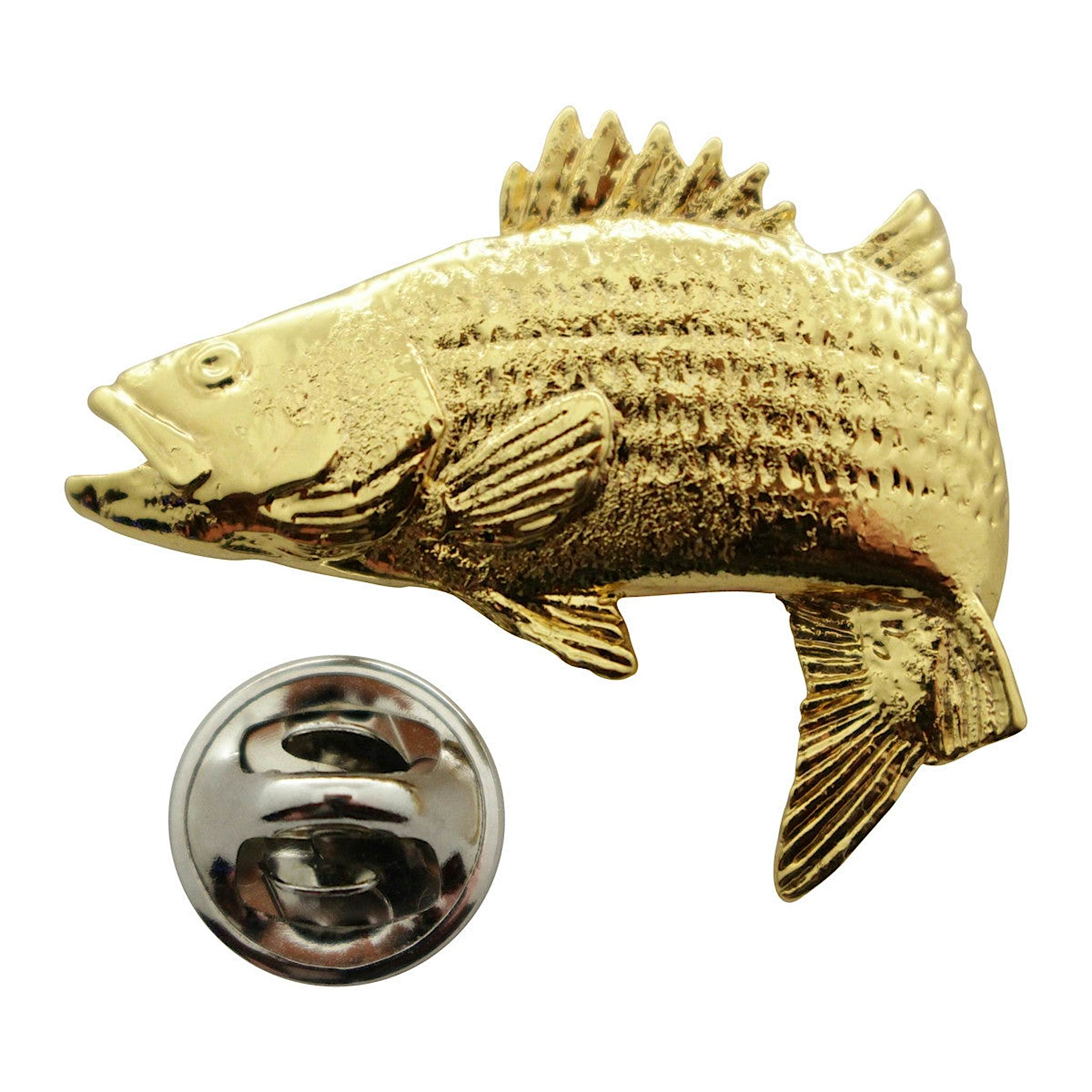 Jumping Striper Pin ~ 24K Gold ~ Lapel Pin ~ 24K Gold Lapel Pin ~ Sarah's Treats & Treasures