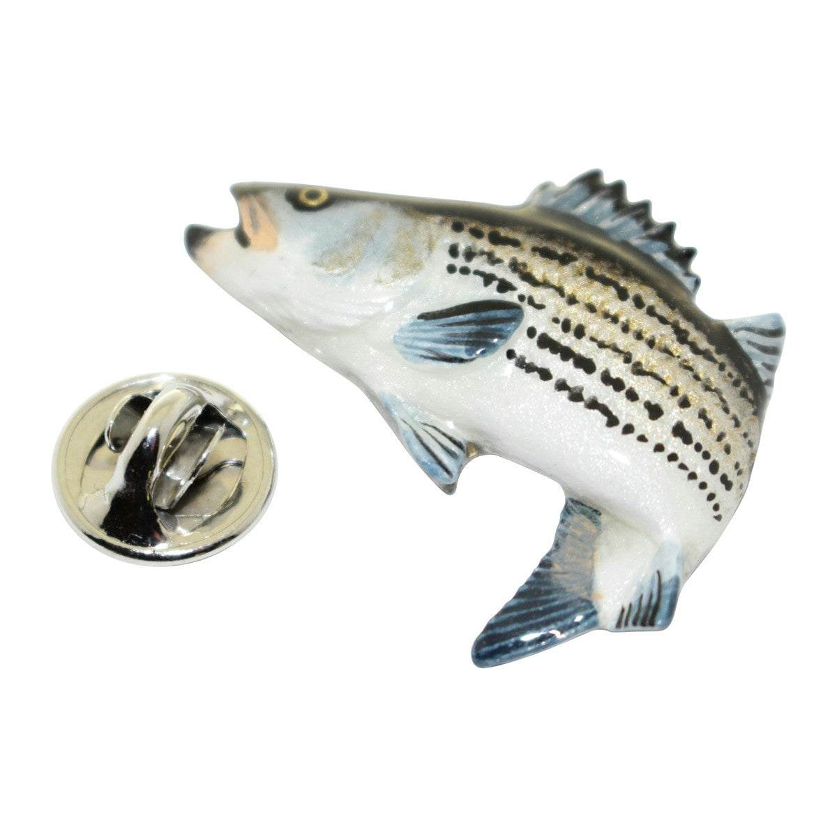 Hybrid Striper Pin ~ Hand Painted ~ Lapel Pin ~ Sarahs Treats /& Treasures