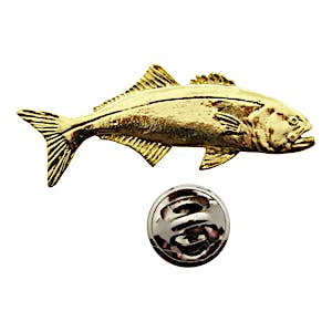 Bluefish Pin ~ 24K Gold ~ Lapel Pin ~ Sarah's Treats & Treasures