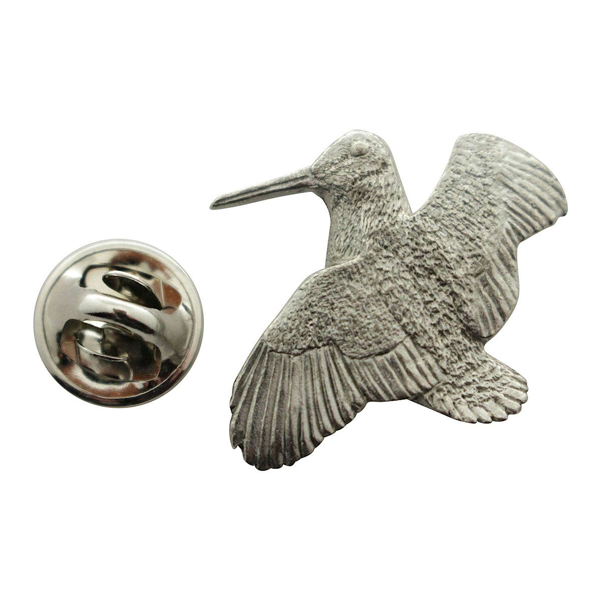 Woodcock Pin ~ Antiqued Pewter ~ Lapel Pin ~ Sarah's Treats & Treasures