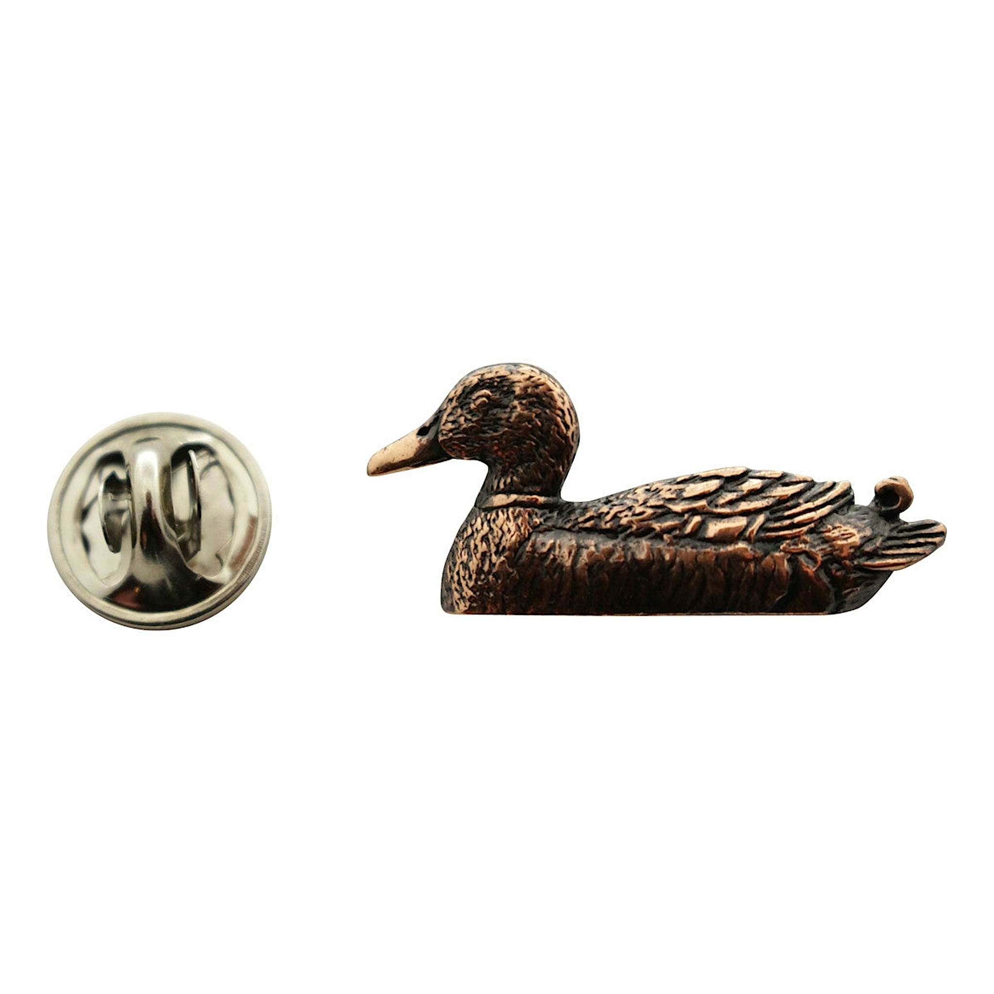Mallard Pin ~ Antiqued Copper ~ Lapel Pin ~ Sarah's Treats & Treasures