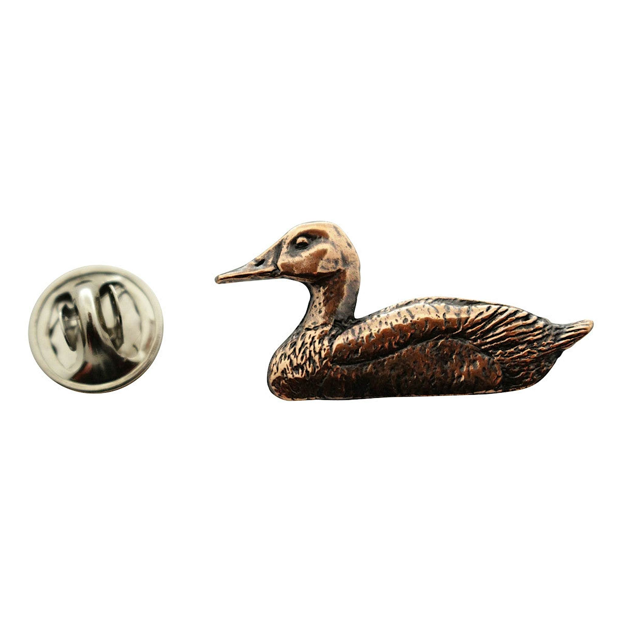 Canvasback Decoy Pin ~ Antiqued Copper ~ Lapel Pin ~ Sarah's Treats & Treasures