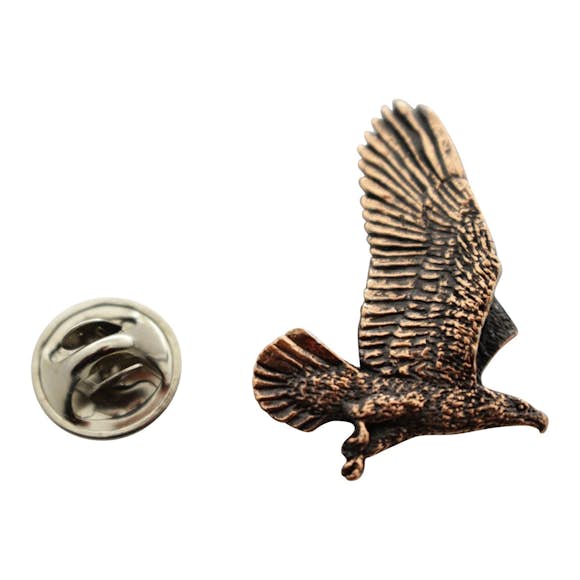 Flying Eagle Pin ~ Antiqued Copper ~ Lapel Pin ~ Sarah's Treats & Treasures