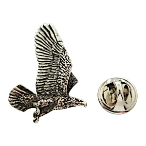 Flying Eagle Pin ~ Antiqued Pewter ~ Lapel Pin ~ Sarah's Treats & Treasures