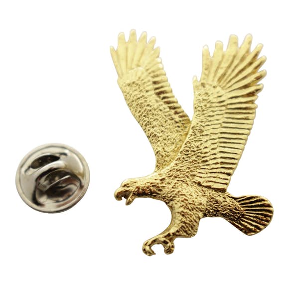 Flying Eagle Pin ~ 24K Gold ~ Lapel Pin ~ 24K Gold Lapel Pin ~ Sarah's Treats & Treasures
