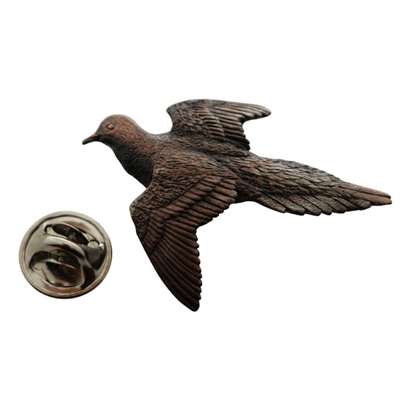 Dove Pin ~ Antiqued Copper ~ Lapel Pin ~ Sarah's Treats & Treasures