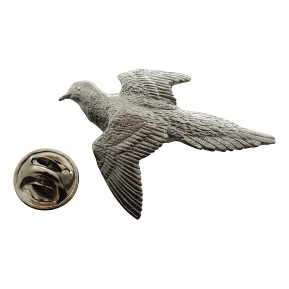 Dove Pin ~ Antiqued Pewter ~ Lapel Pin ~ Sarah's Treats & Treasures