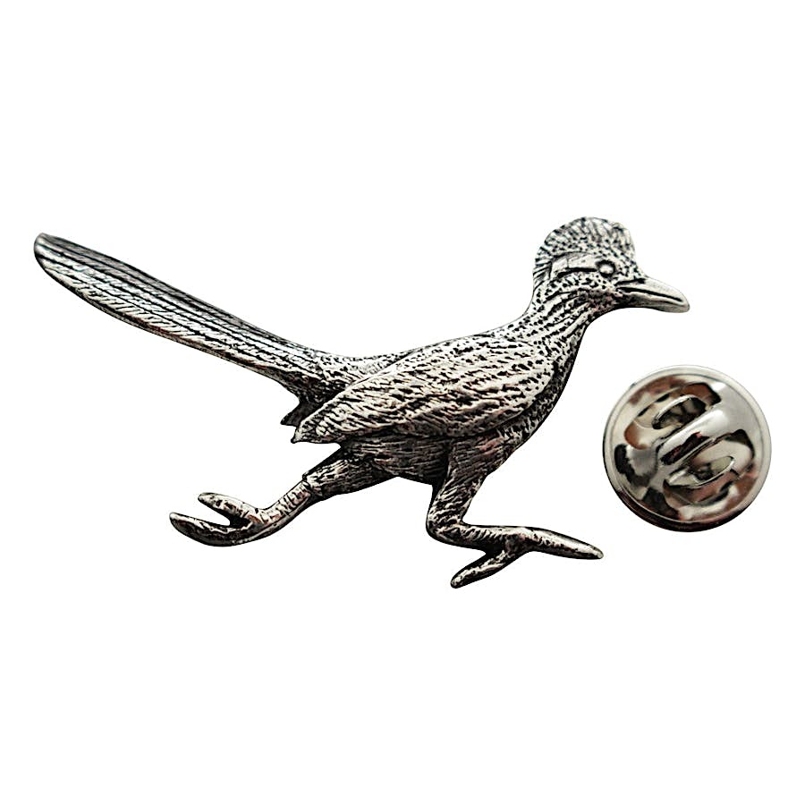 Roadrunner Pin ~ Antiqued Pewter ~ Lapel Pin ~ Sarah's Treats & Treasures