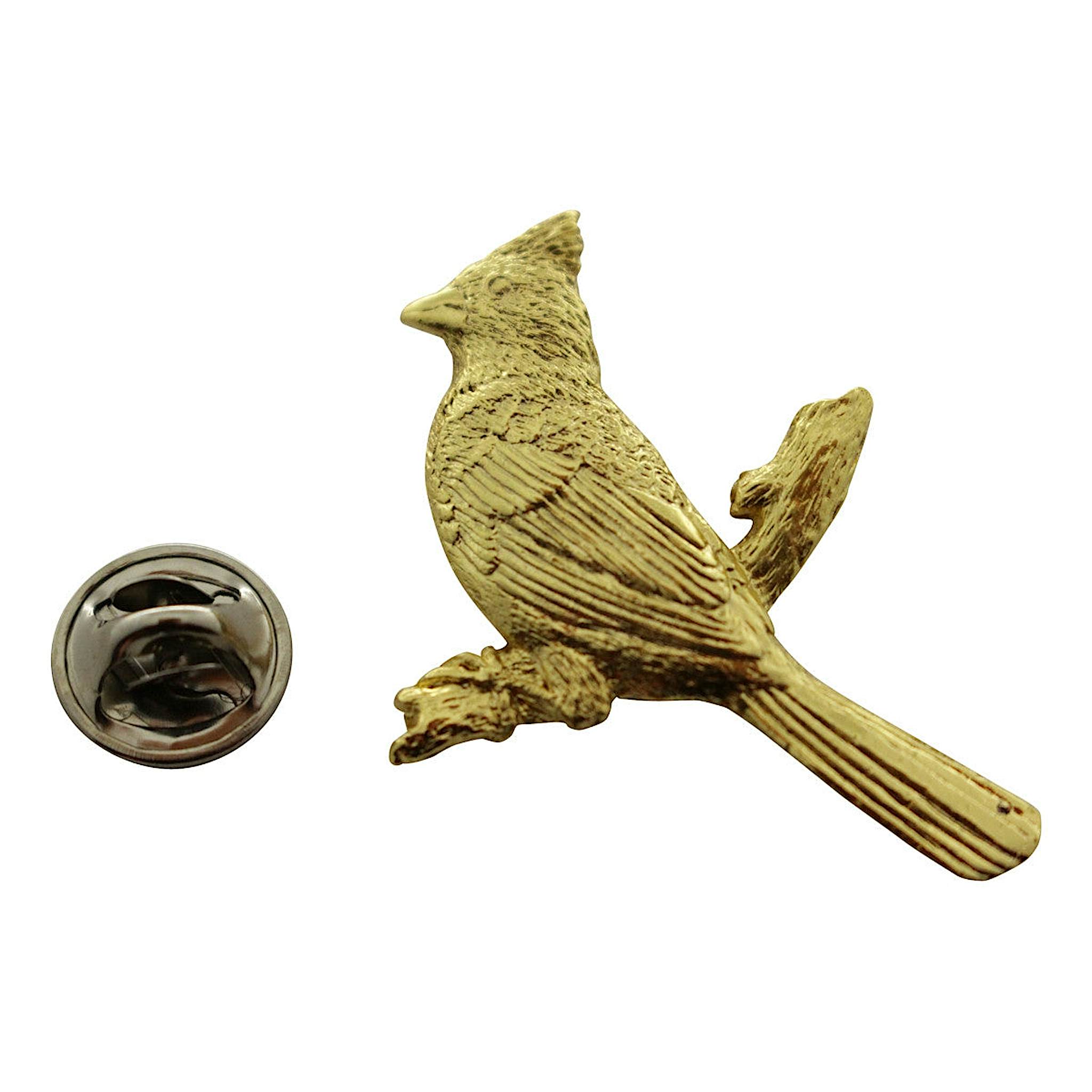 Cardinal Pin ~ 24K Gold ~ Lapel Pin ~ 24K Gold Lapel Pin ~ Sarah's Treats & Treasures