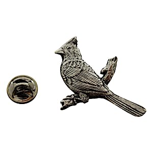 Cardinal Pin ~ Antiqued Pewter ~ Lapel Pin ~ Antiqued Pewter Lapel Pin ~ Sarah's Treats & Treasures