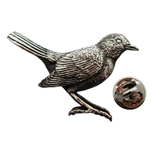 Robin Pin ~ Antiqued Pewter ~ Lapel Pin ~ Sarah's Treats & Treasures
