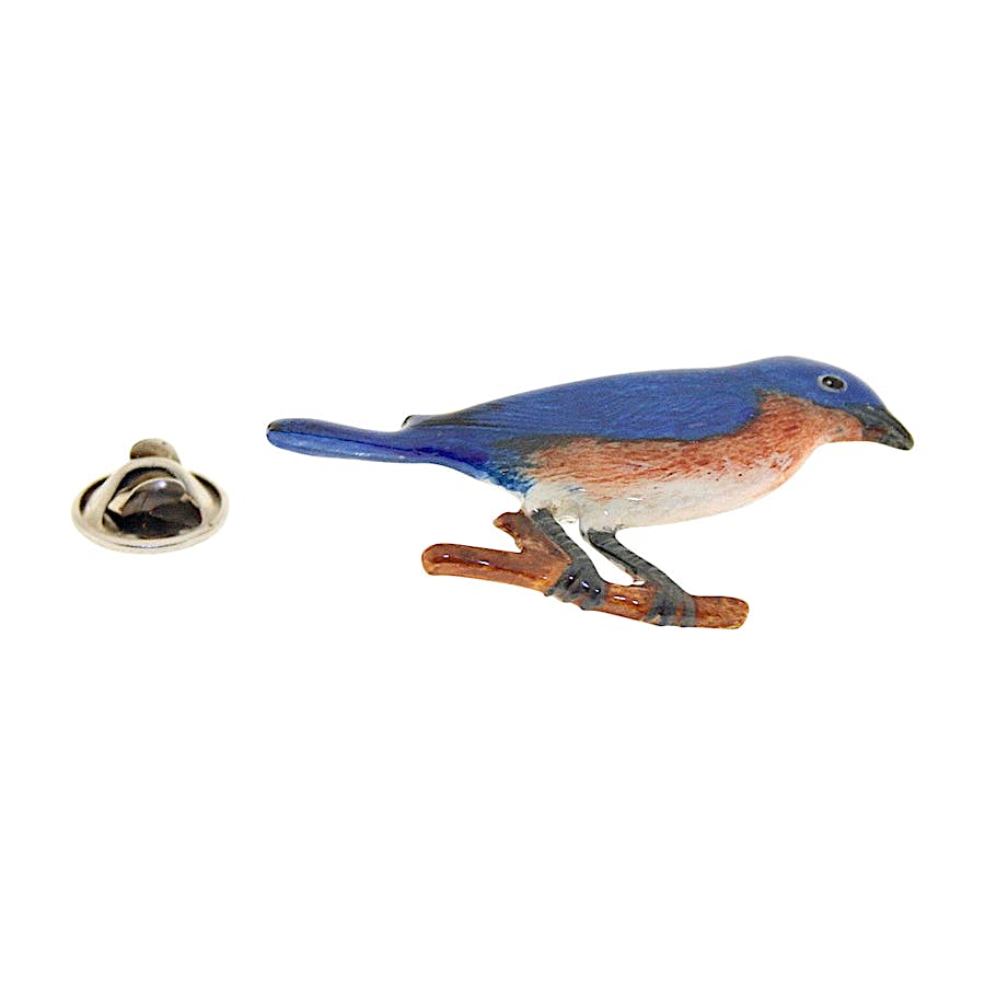 Bluebird Pin ~ Hand Painted ~ Lapel Pin ~ Sarah's Treats & Treasures