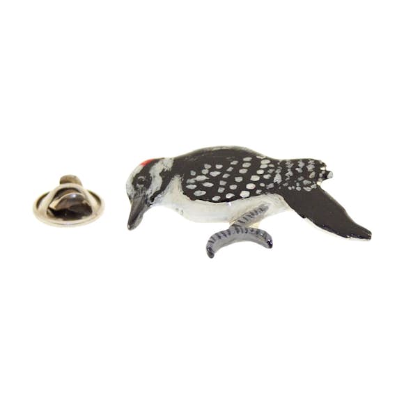Woodpecker Pin ~ Hand Painted ~ Lapel Pin ~ Hand Painted Lapel Pin ~ Sarah's Treats & Treasures