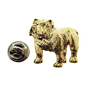 Bulldog Pin ~ 24K Gold ~ Lapel Pin ~ Sarah's Treats & Treasures