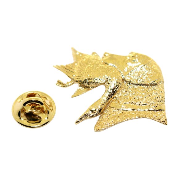 Labrador or Lab With Duck Pin ~ 24K Gold ~ Lapel Pin ~ 24K Gold Lapel Pin ~ Sarah's Treats & Treasures