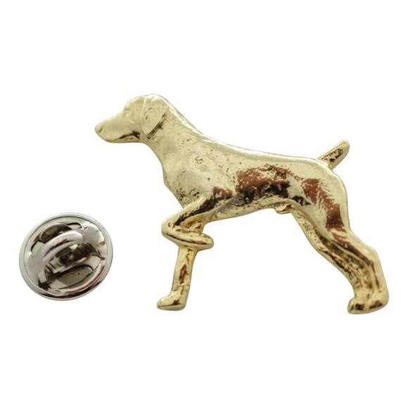 German Shorthaired Pointer Pin ~ 24K Gold ~ Lapel Pin ~ 24K Gold Lapel Pin ~ Sarah's Treats & Treasures