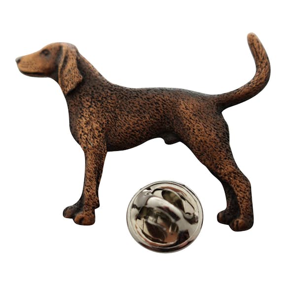 Coon Hound Pin ~ Antiqued Copper ~ Lapel Pin ~ Sarah's Treats & Treasures