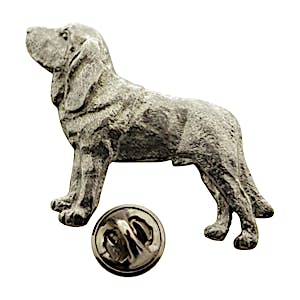 Bloodhound Pin ~ Antiqued Pewter ~ Lapel Pin ~ Sarah's Treats & Treasures