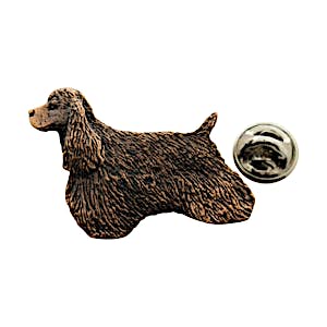 Cocker Spaniel Pin ~ Antiqued Copper ~ Lapel Pin ~ Sarah's Treats & Treasures