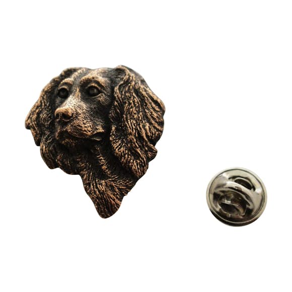 Boykin Head Pin ~ Antiqued Copper ~ Lapel Pin ~ Sarah's Treats & Treasures