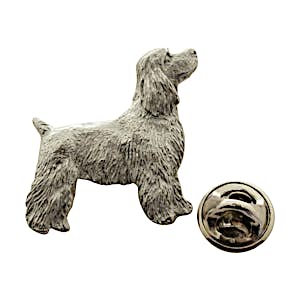 Cocker Spaniel Pup Pin ~ Antiqued Pewter ~ Lapel Pin ~ Sarah's Treats & Treasures