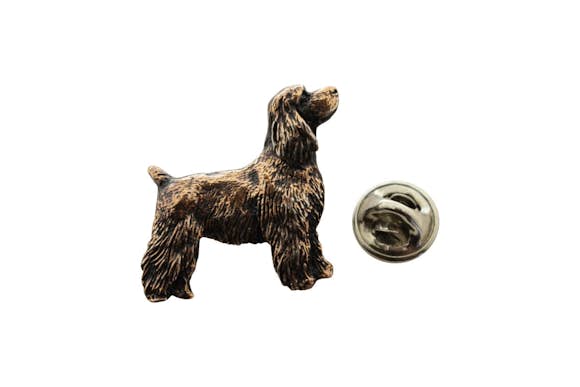 Cocker Spaniel Pup Pin ~ Antiqued Copper ~ Lapel Pin ~ Sarah's Treats & Treasures