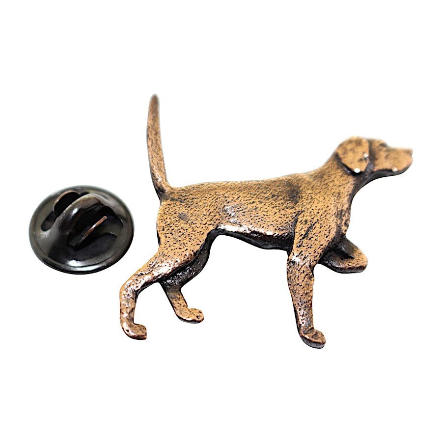 English Pointer Pin ~ Antiqued Copper ~ Lapel Pin ~ Sarah's Treats & Treasures