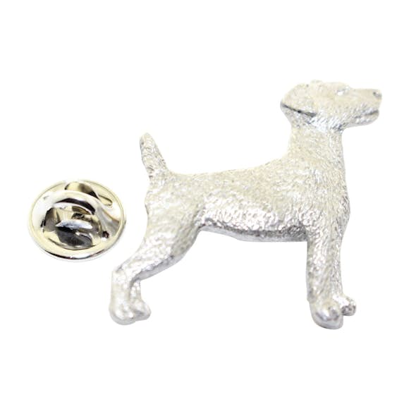 Jack Russell Terrier Pin ~ Antiqued Pewter ~ Lapel Pin ~ Sarah's Treats & Treasures