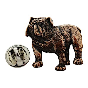 Bulldog Pin ~ Antiqued Copper ~ Lapel Pin ~ Sarah's Treats & Treasures