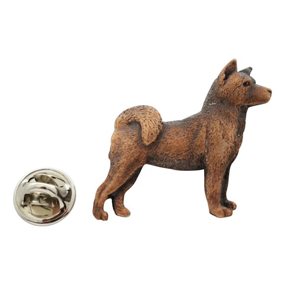 Akita Pin ~ Antiqued Copper ~ Lapel Pin ~ Sarah's Treats & Treasures