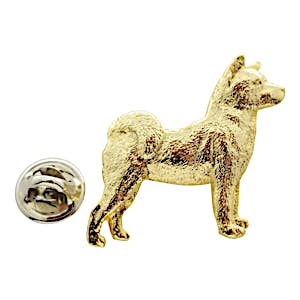 Akita Pin ~ 24K Gold ~ Lapel Pin ~ Sarah's Treats & Treasures