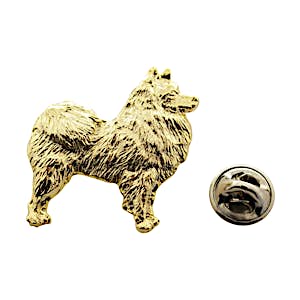 American Eskimo Pin ~ 24K Gold ~ Lapel Pin ~ Sarah's Treats & Treasures