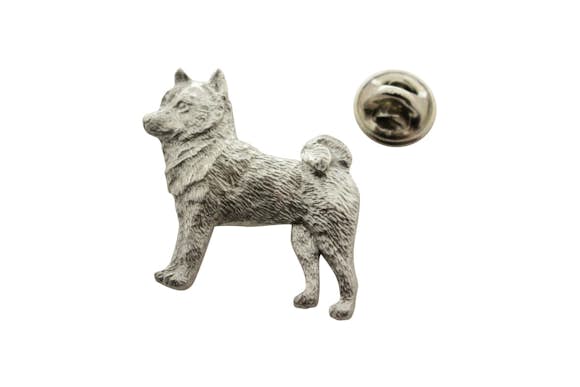 Shiba Inu Pin ~ Antiqued Pewter ~ Lapel Pin ~ Sarah's Treats & Treasures