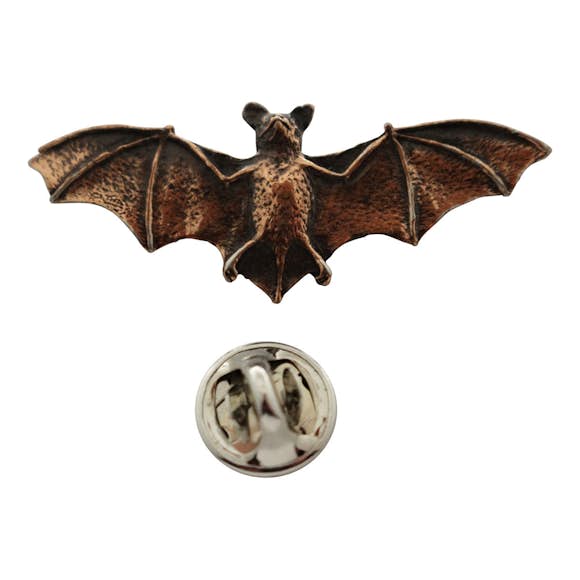 Bat Pin ~ Antiqued Copper ~ Lapel Pin ~ Sarah's Treats & Treasures