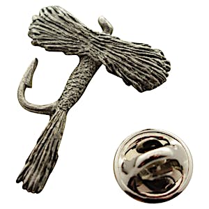 Adams Fly Pin ~ Antiqued Pewter ~ Lapel Pin ~ Sarah's Treats & Treasures