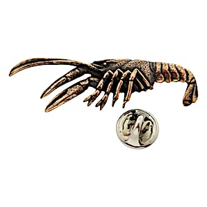 Crawfish Pin ~ Antiqued Copper ~ Lapel Pin ~ Sarah's Treats & Treasures