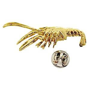 Crawfish Pin ~ 24K Gold ~ Lapel Pin ~ 24K Gold Lapel Pin ~ Sarah's Treats & Treasures