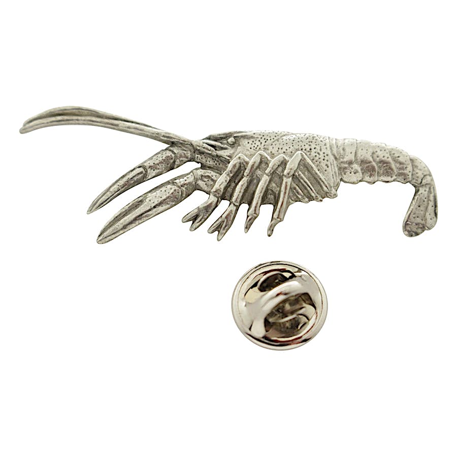 Crawfish Pin ~ Antiqued Pewter ~ Lapel Pin ~ Antiqued Pewter Lapel Pin ~ Sarah's Treats & Treasures