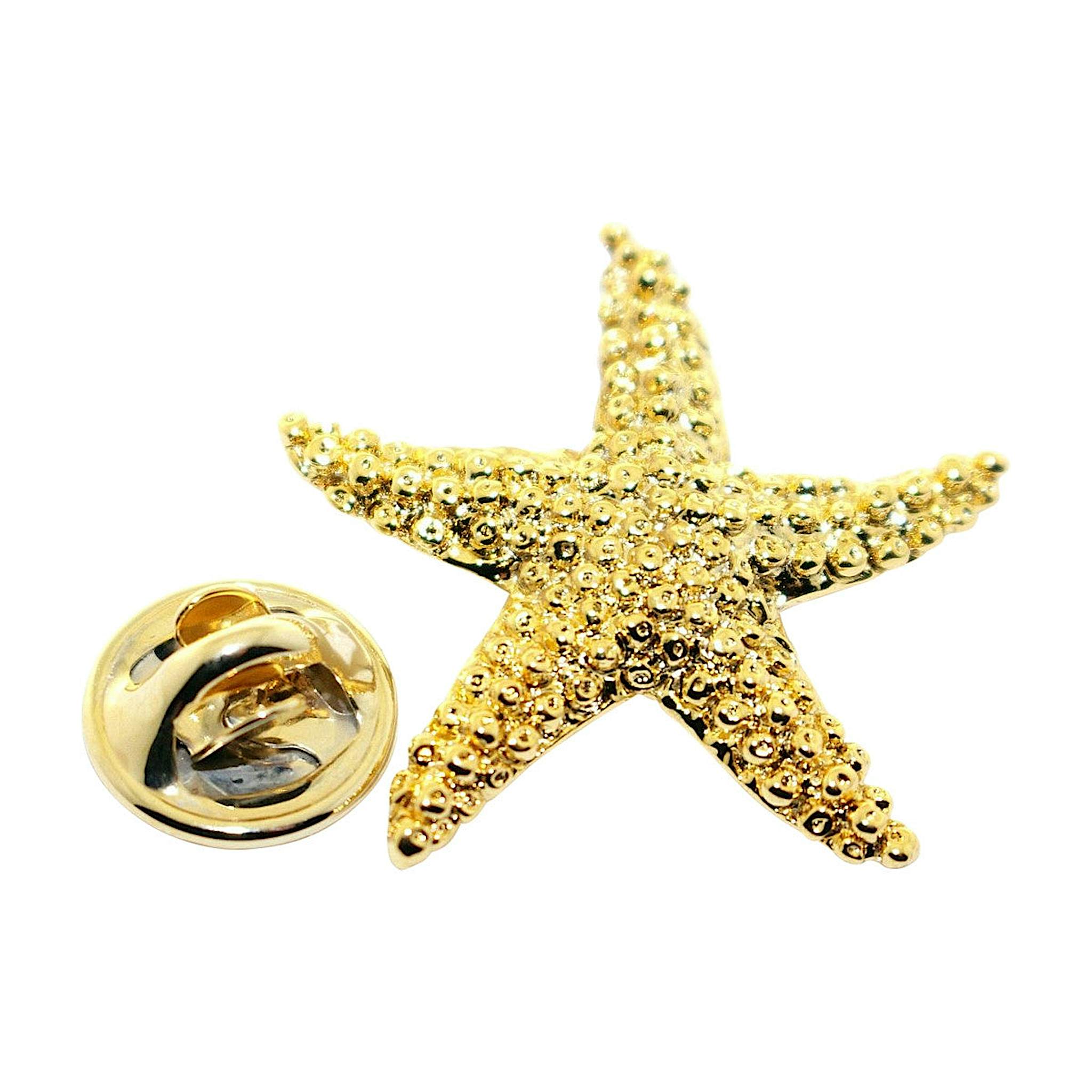Starfish Pin ~ 24K Gold ~ Lapel Pin ~ 24K Gold Lapel Pin ~ Sarah's Treats & Treasures