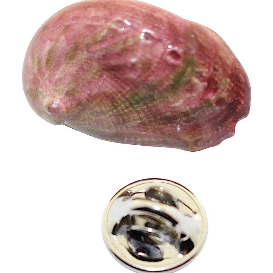 Abalone Shell Pin ~ Hand Painted ~ Lapel Pin ~ Sarah's Treats & Treasures