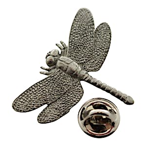 Dragonfly Pin ~ Antiqued Pewter ~ Lapel Pin ~ Sarah's Treats & Treasures