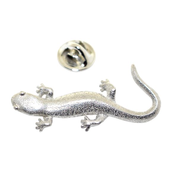 Salamander Pin ~ Antiqued Pewter ~ Lapel Pin ~ Sarah's Treats & Treasures