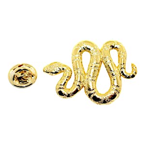 Snake Pin ~ 24K Gold ~ Lapel Pin ~ 24K Gold Lapel Pin ~ Sarah's Treats & Treasures