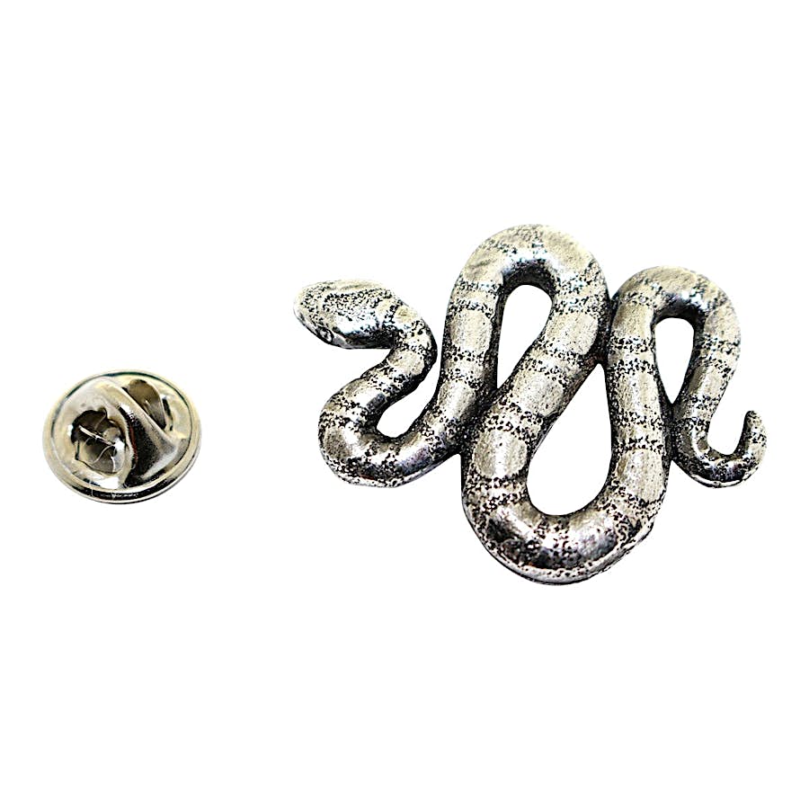 Snake Pin ~ Antiqued Pewter ~ Lapel Pin ~ Sarah's Treats & Treasures