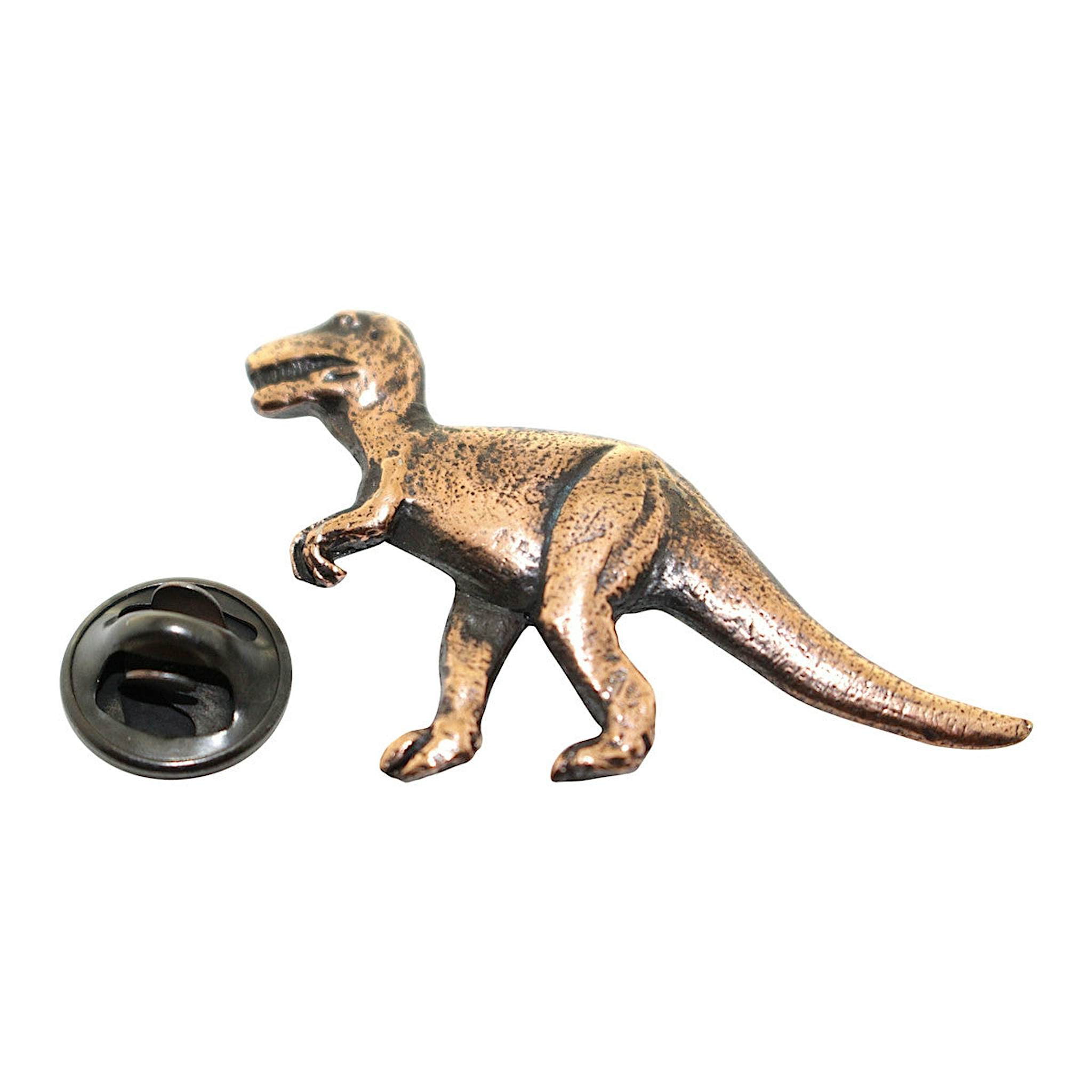 Tyrannosaurus Rex or T-Rex Pin ~ Antiqued Copper ~ Lapel Pin ~ Sarah's Treats & Treasures