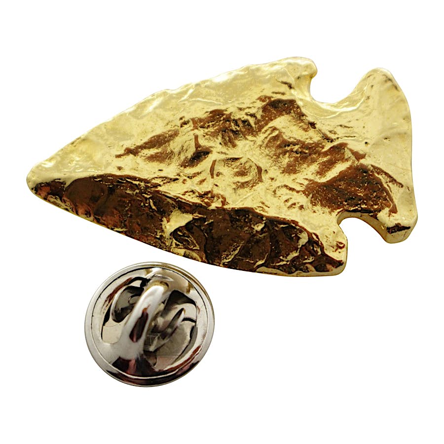 Arrowhead Pin ~ 24K Gold ~ Lapel Pin ~ Sarah's Treats & Treasures