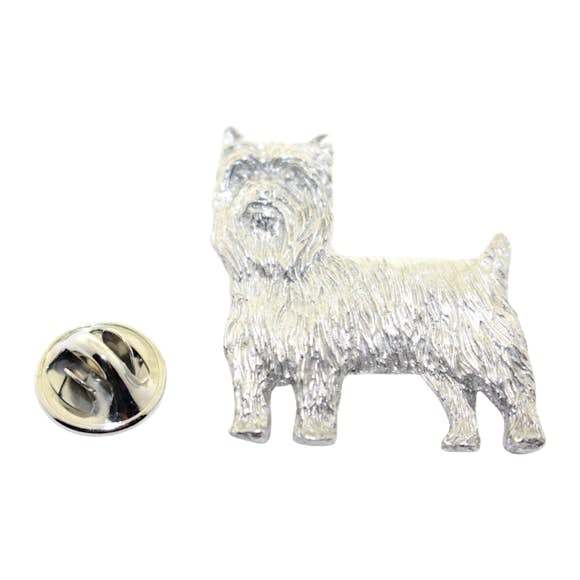 Yorkshire Terrier or Yorkie Pin ~ Antiqued Pewter ~ Lapel Pin ~ Sarah's Treats & Treasures